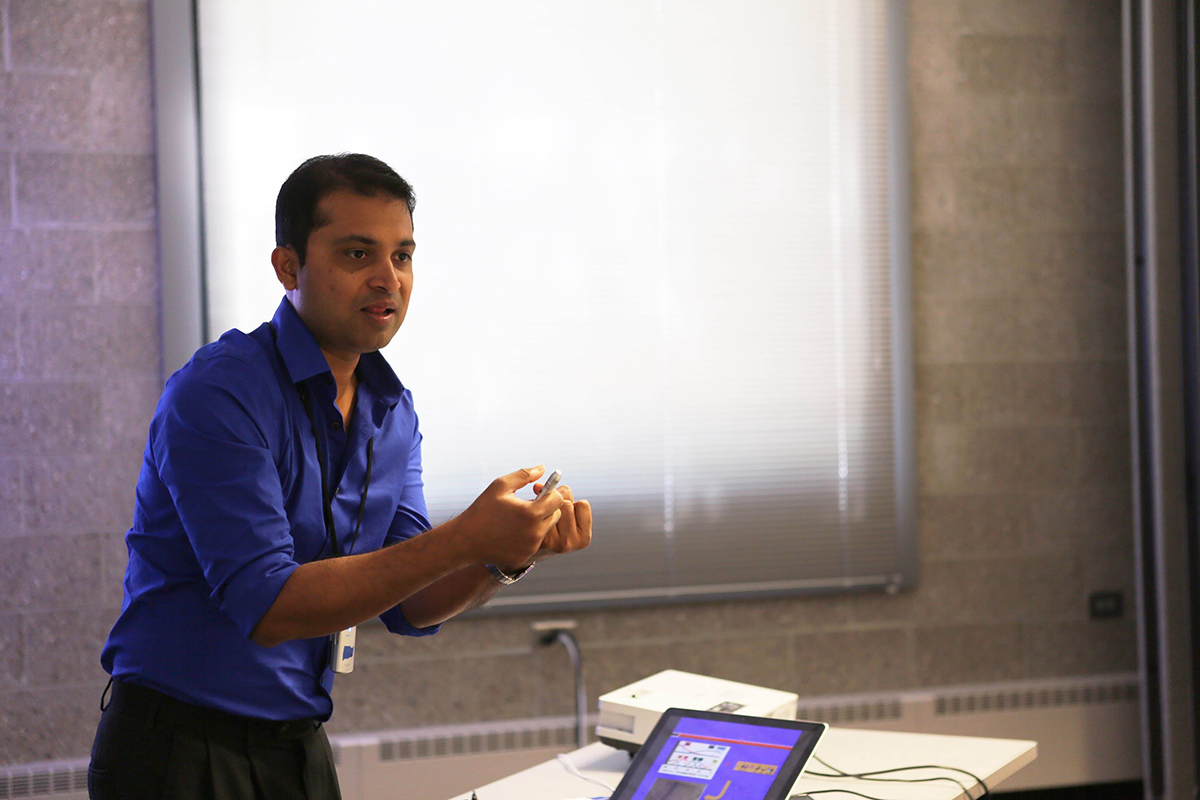 Image of Saurabh Sinha presenting